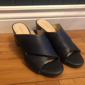 Cole Haan Women's Blue Slide Sandals